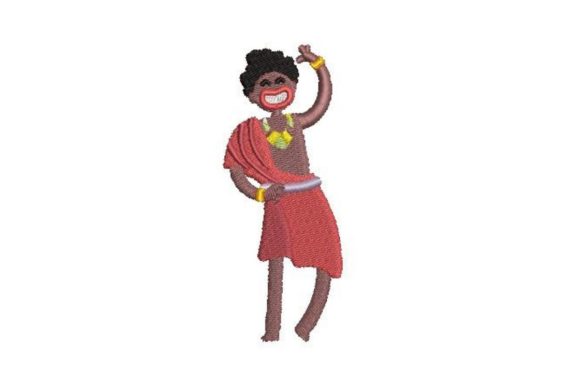 African Masai Tribal Embroidery