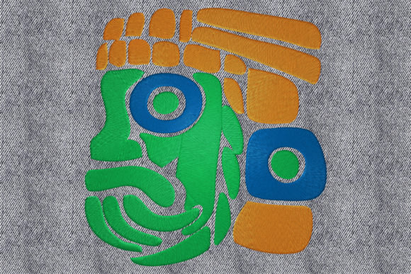 Aztec Mark Embroidery Design