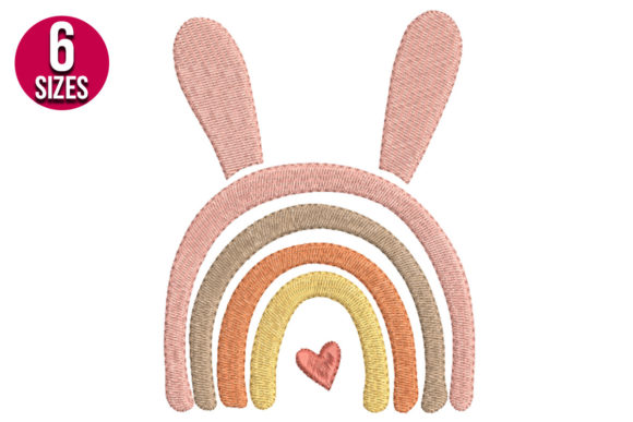 Easter Rainbow Embroidery