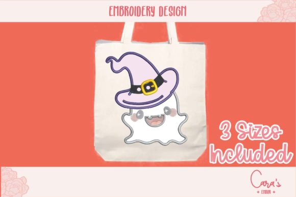 Ghost with Hat Applique Review