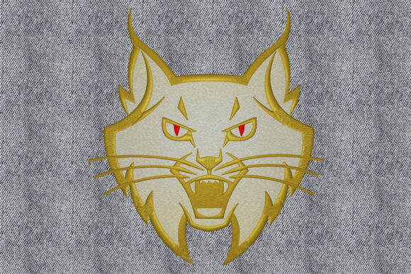 Lynx Head Embroidery Design