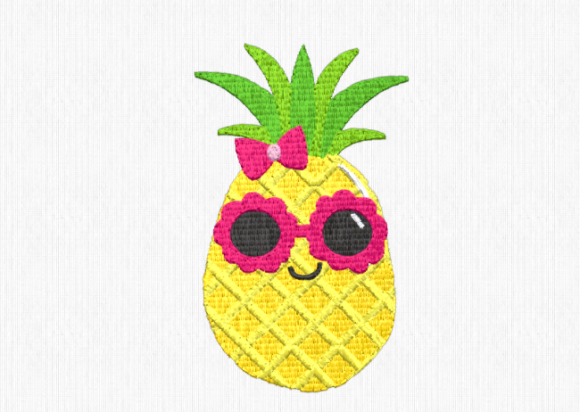 Sweet Pineapple Embroidery Design